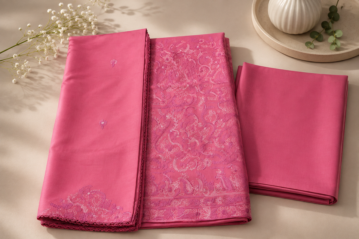 Gul-e-Naz — Embroidered Premium Lawn 3-Piece Suit
