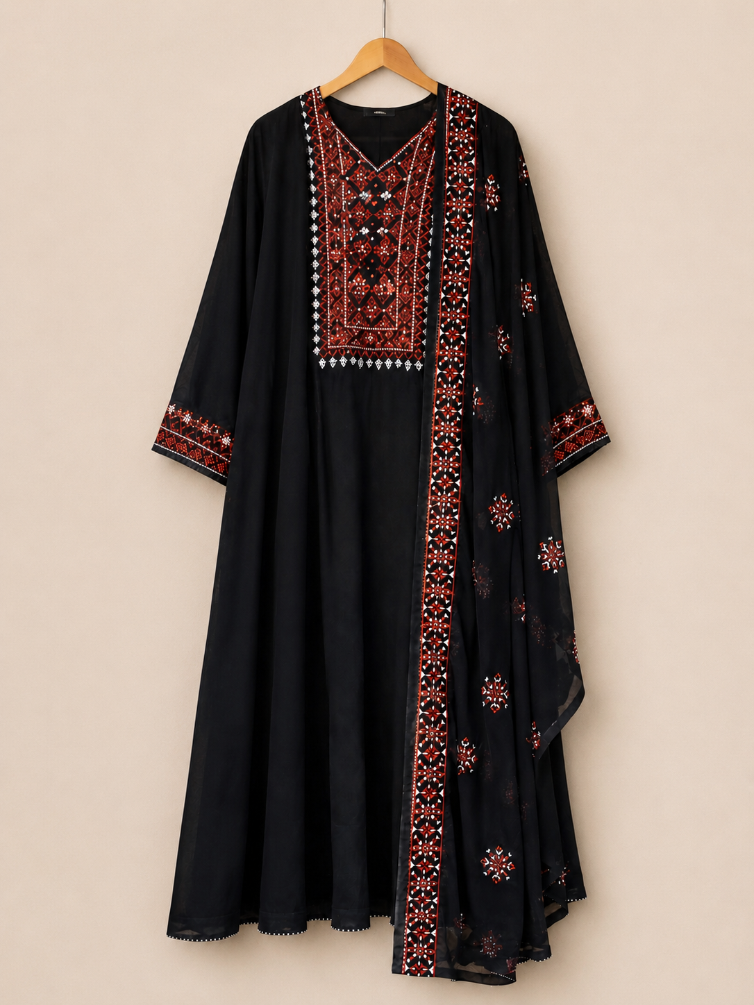 Rang-e-Shaam – Embroidered Raw Silk Ensemble