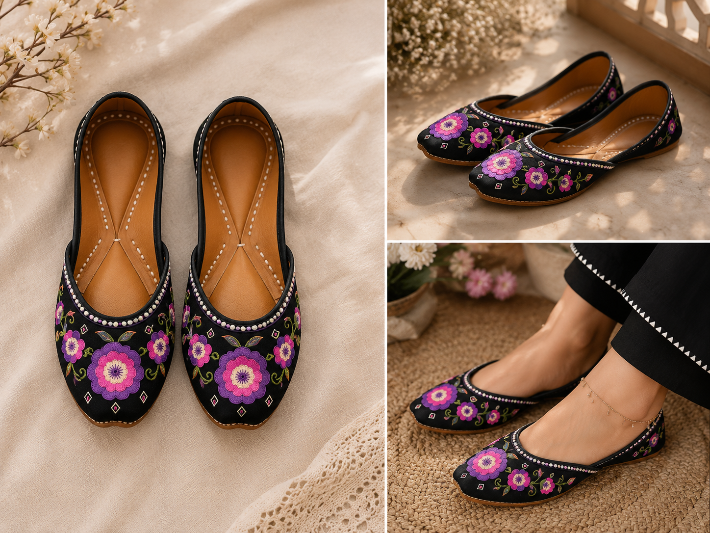 Raqs-e-Gul Handmade Khussa