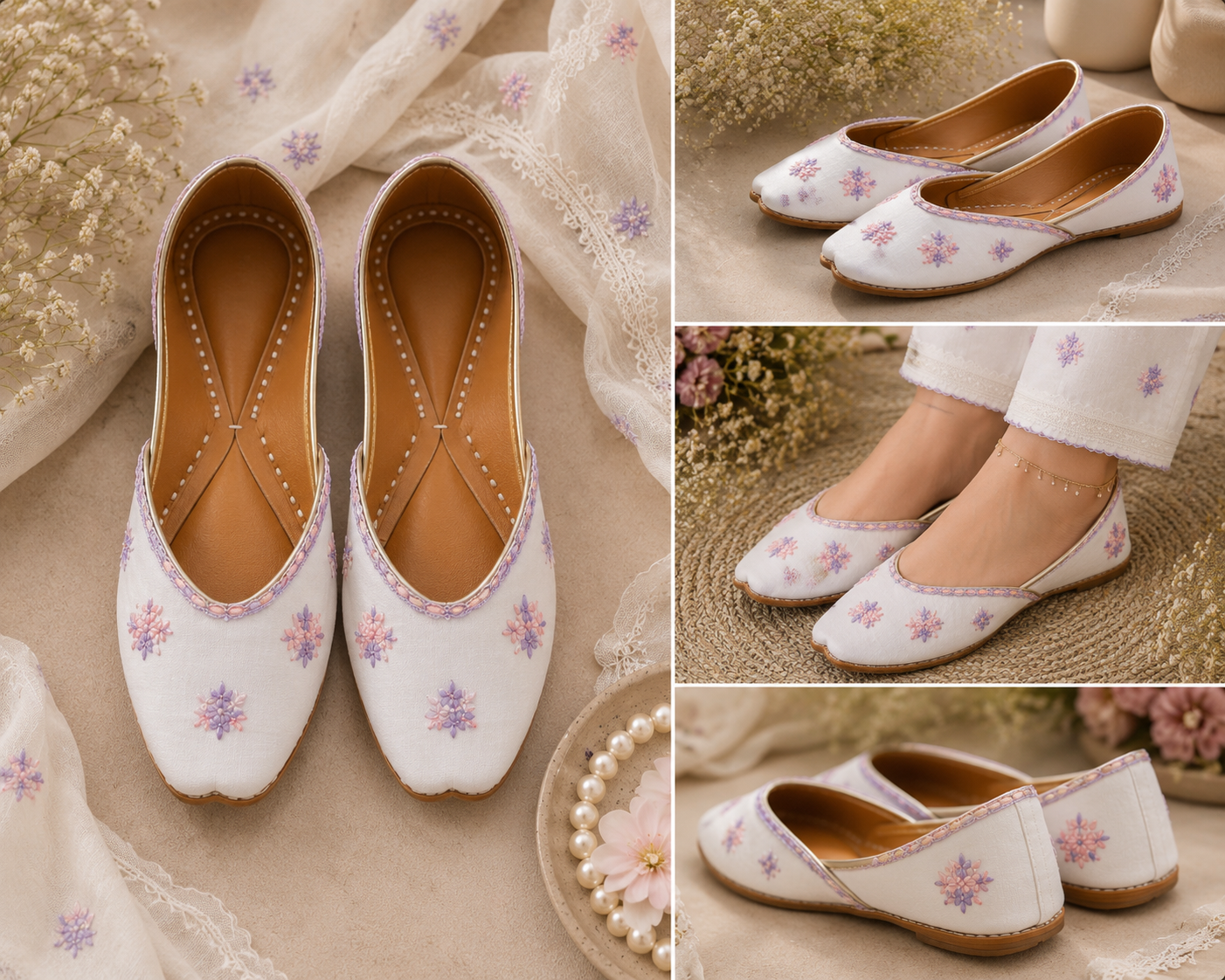 Lavender Bloom Handmade Khussa