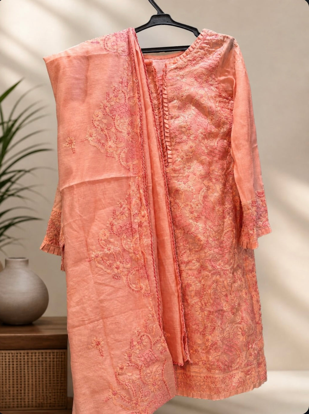 3 Piece - Luxury Embroidered Lawn Suit - 42602015
