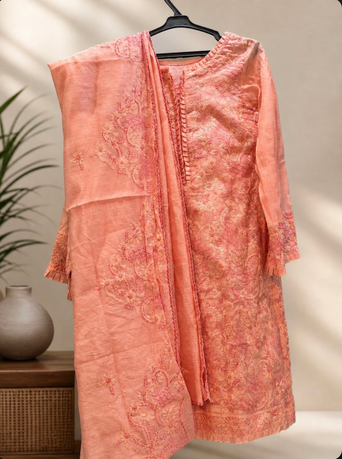 3 Piece - Luxury Embroidered Lawn Suit - 42602015