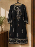 1 Piece - Embroidered Black Lawn Shirt - 42602018